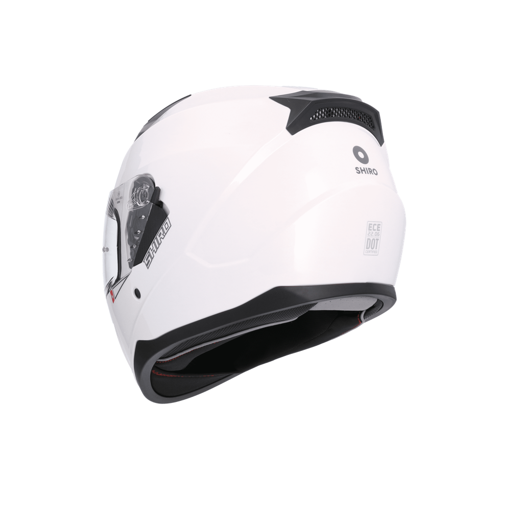 Casco SHIRO TRUENO SH-667 SOLID blanco perla
