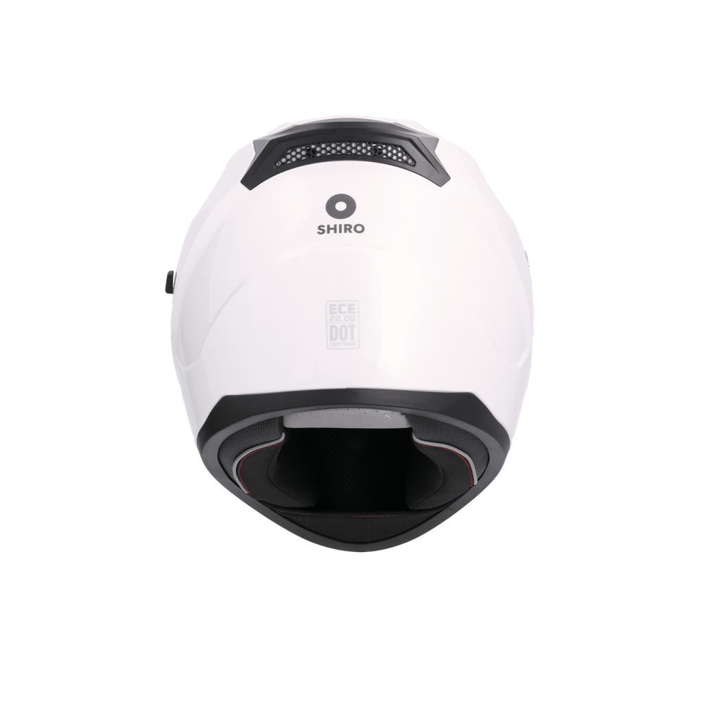 Casco SHIRO TRUENO SH-667 SOLID blanco perla