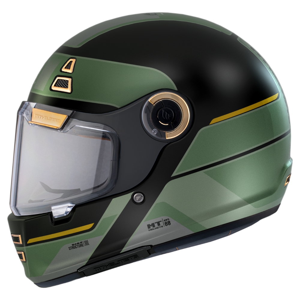 Casco MT Jarama 68th C1 negro verde