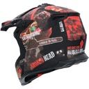 Casco Shiro Mx-504 Resolution Rojo