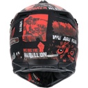Casco Shiro Mx-504 Resolution Rojo
