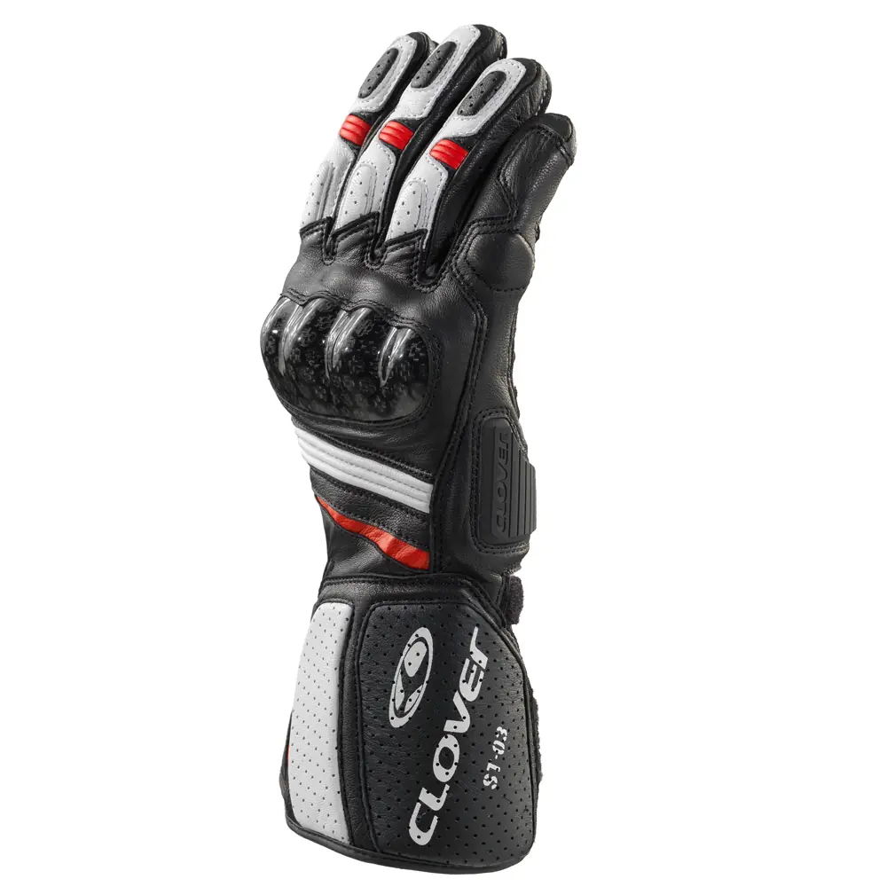 Guante Clover ST-03 negro blanco