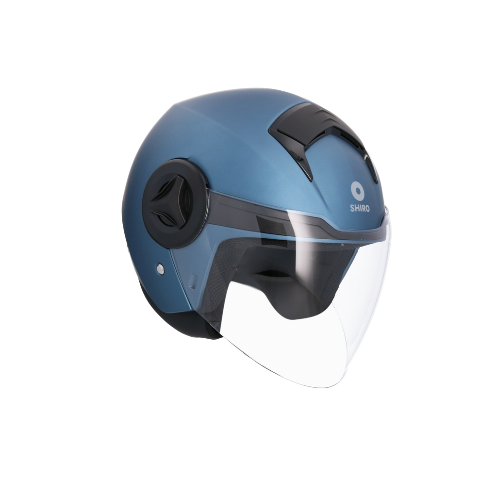 Casco SHIRO ATENAS MONOCOLOR azul mate