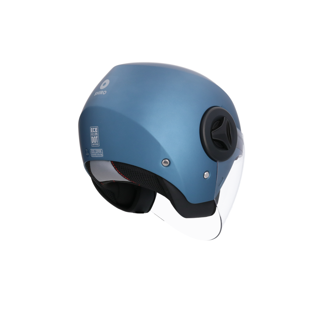 Casco SHIRO ATENAS MONOCOLOR azul mate