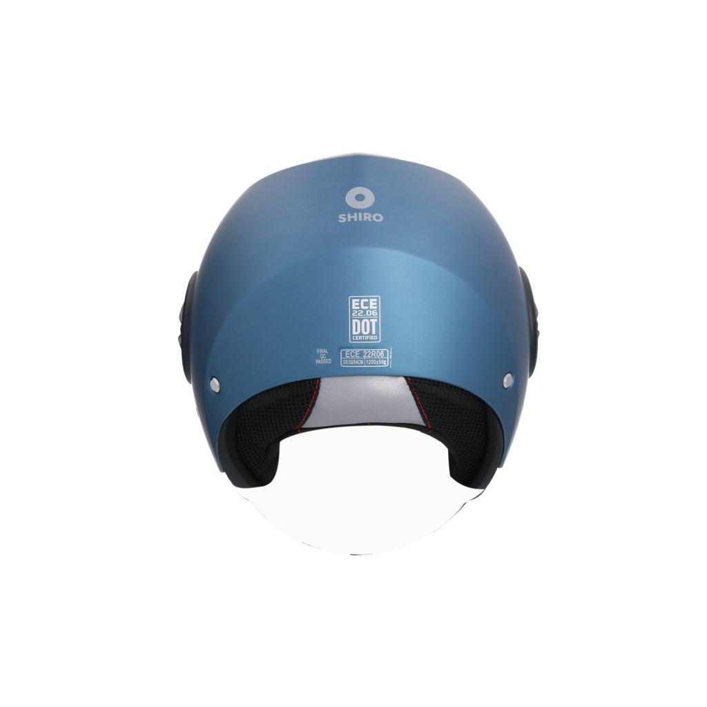Casco SHIRO ATENAS MONOCOLOR azul mate