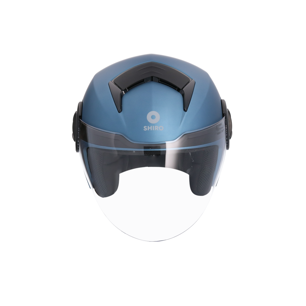 Casco SHIRO ATENAS MONOCOLOR azul mate