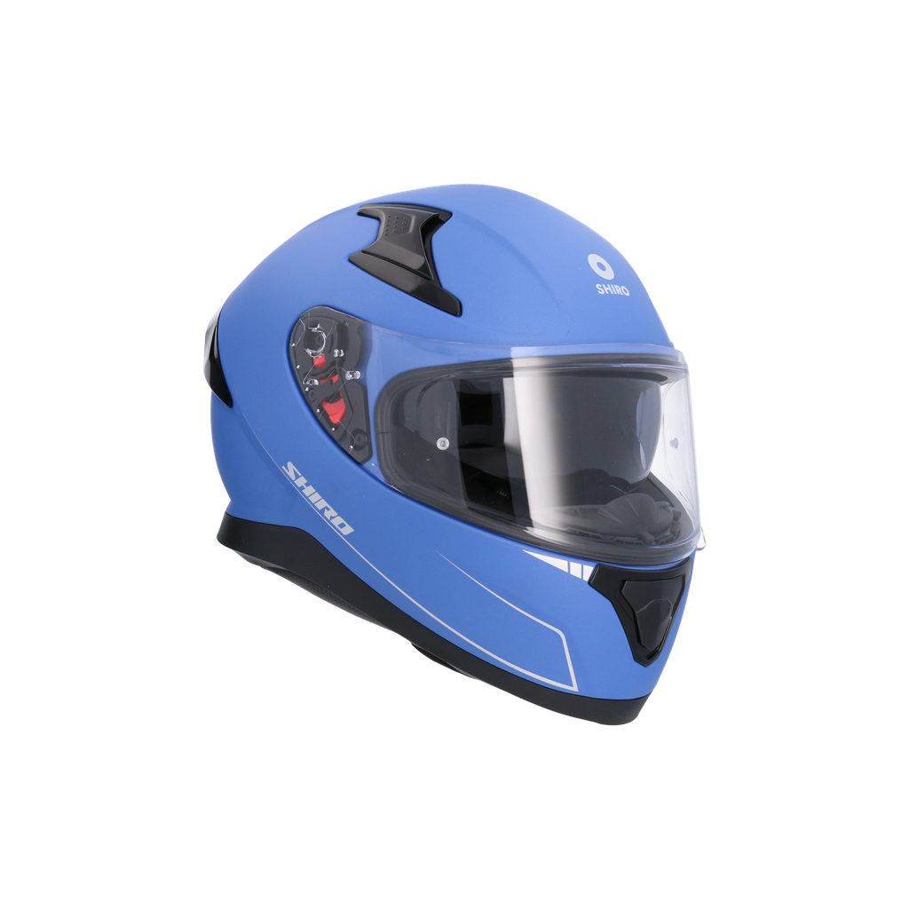 Casco Shiro Katana Solid Azul Mate