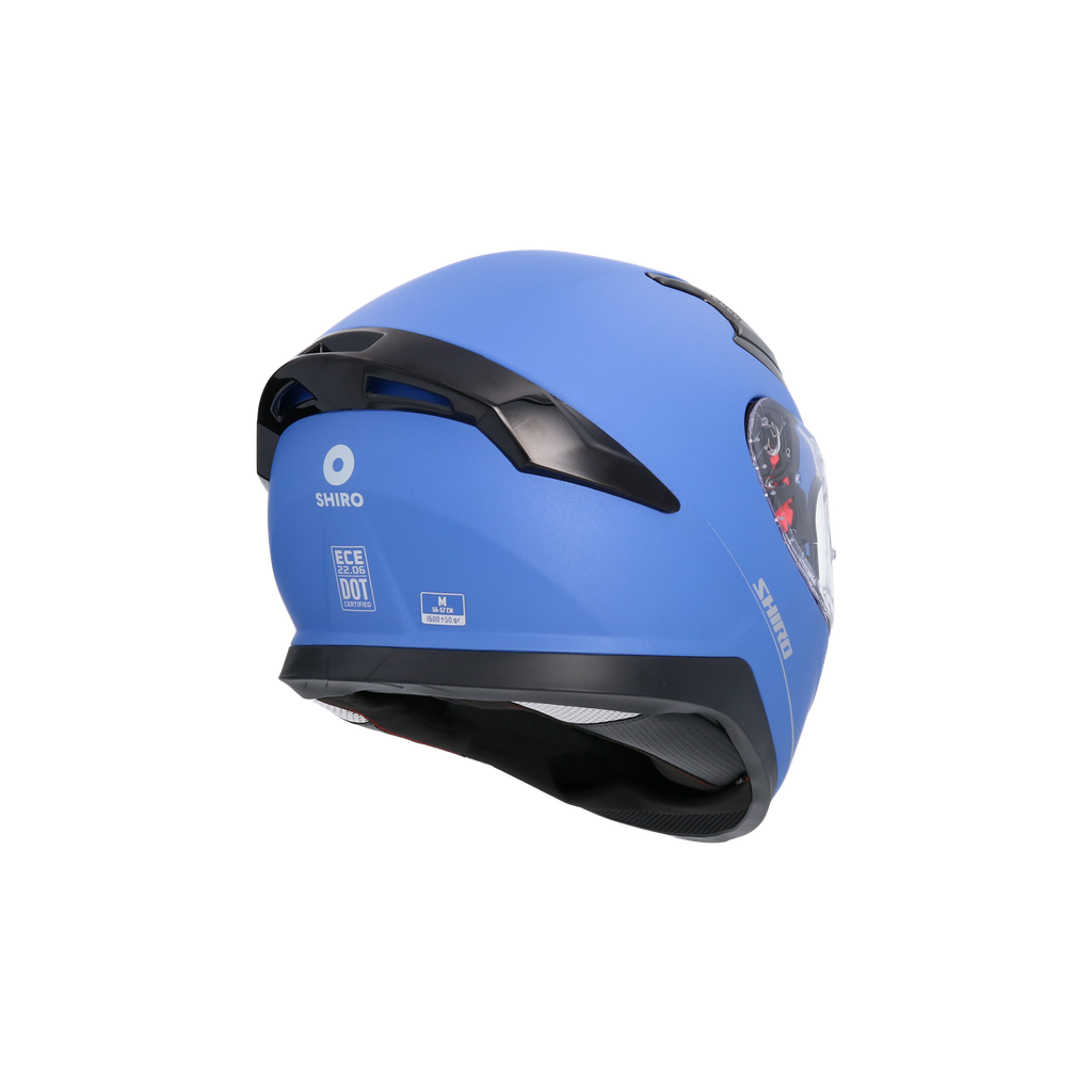 Casco Shiro Katana Solid Azul Mate