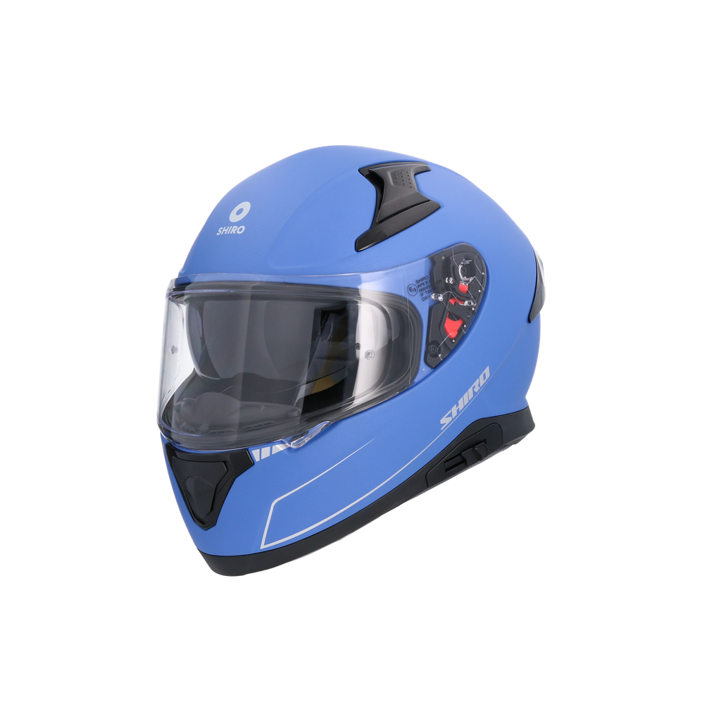 Casco Shiro Katana Solid Azul Mate