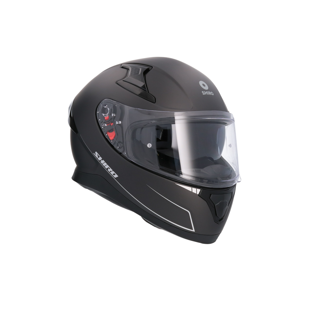 Casco Shiro Katana Solid Negro Mate