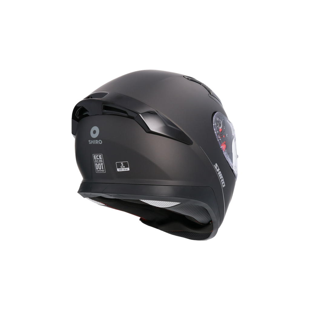 Casco Shiro Katana Solid Negro Mate