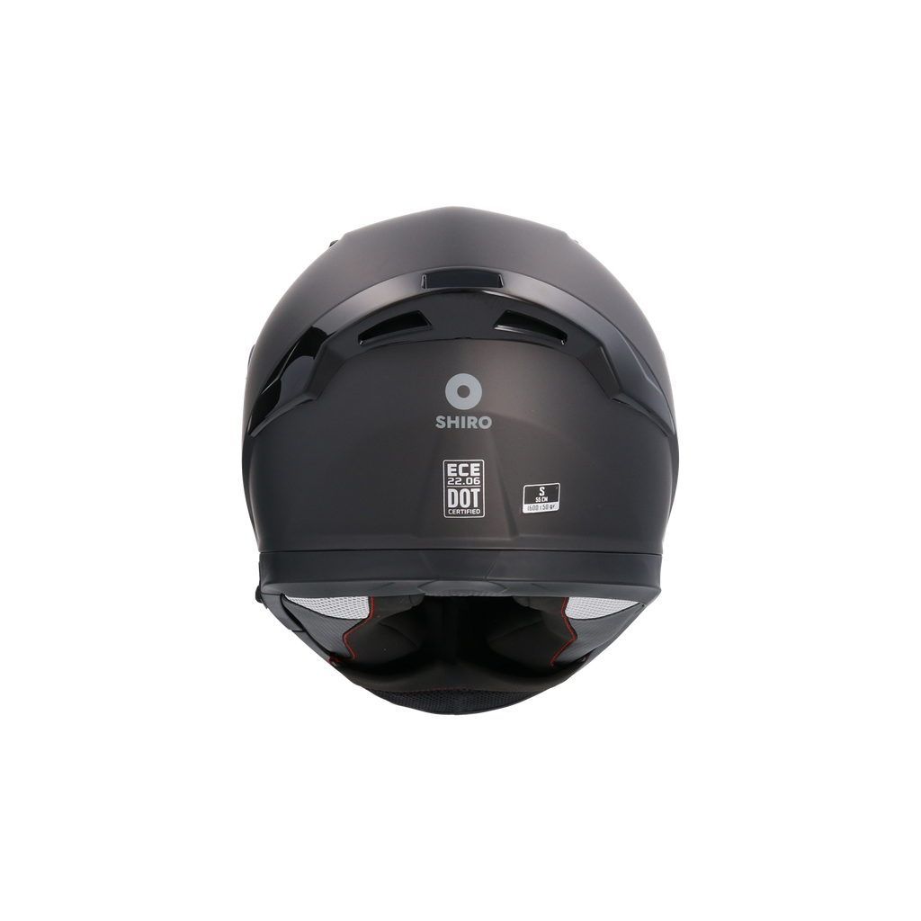 Casco Shiro Katana Solid Negro Mate