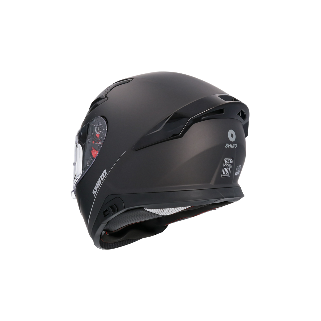 Casco Shiro Katana Solid Negro Mate