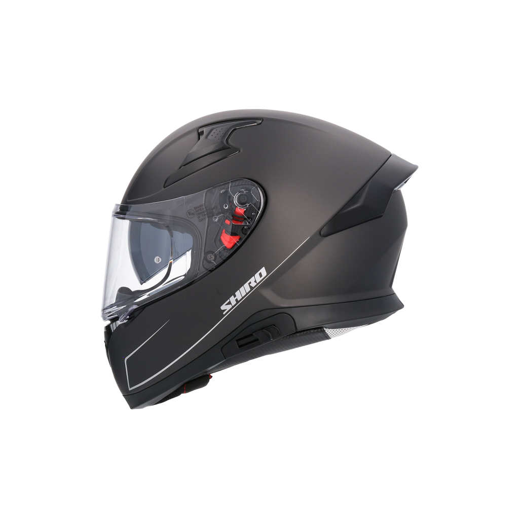 Casco Shiro Katana Solid Negro Mate