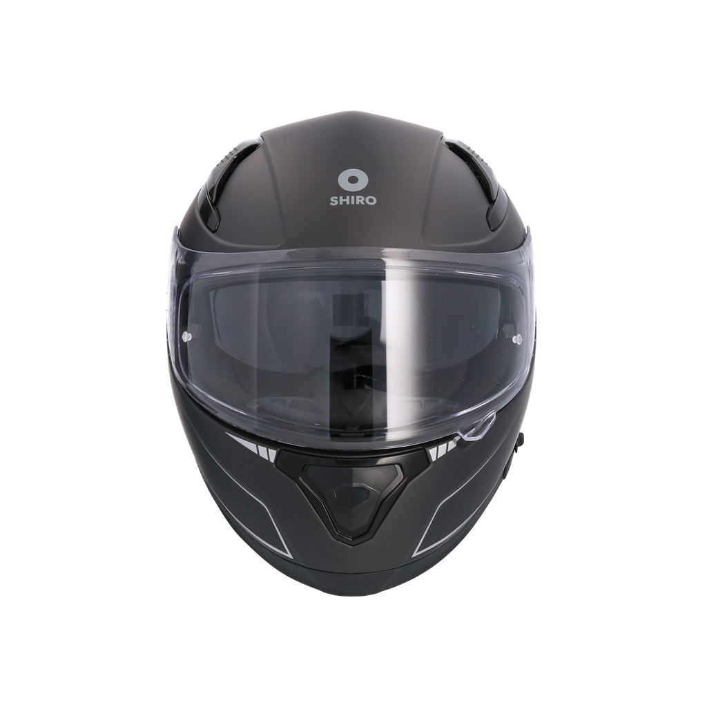 Casco Shiro Katana Solid Negro Mate