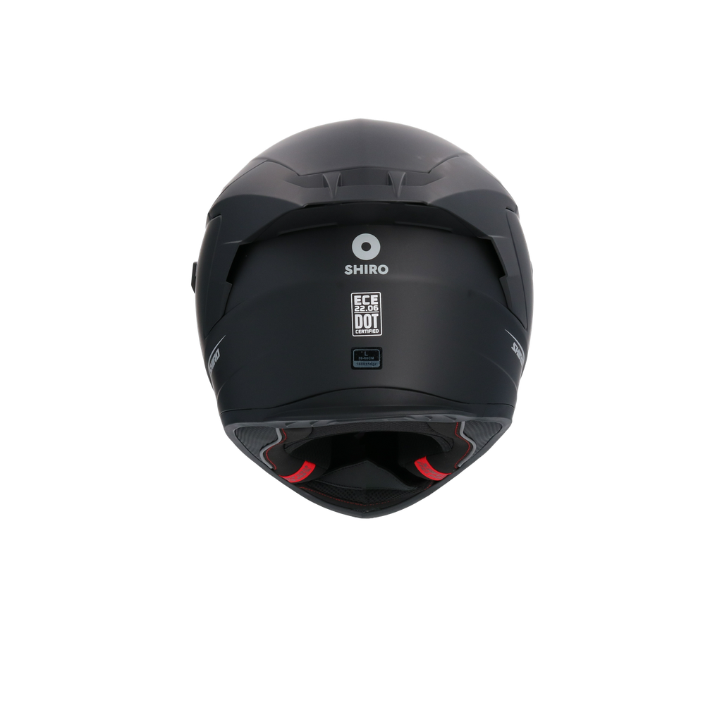 Casco Shiro Raptor Negro Mate