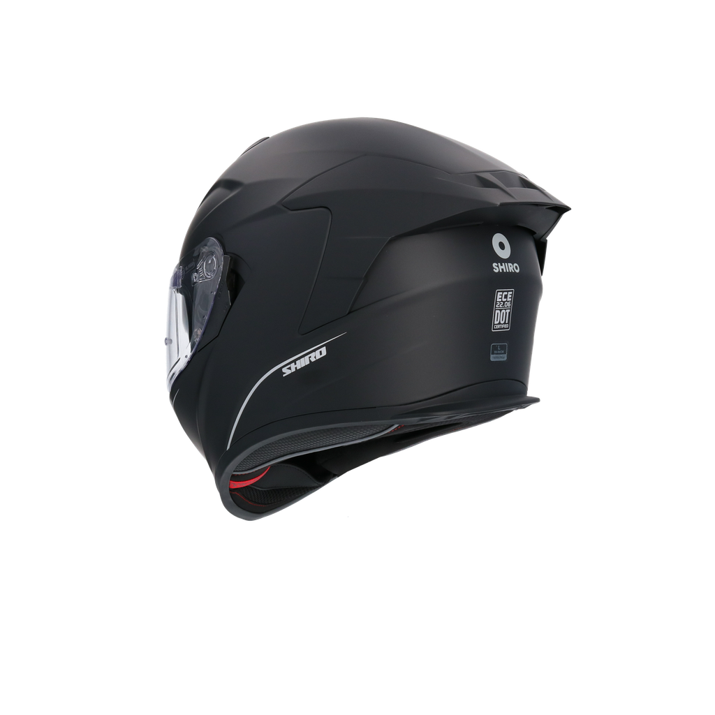 Casco Shiro Raptor Negro Mate