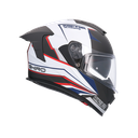 Casco integral SHIRO RAPTOR ULTIMATE Negro Mate Blanco