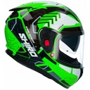 Casco Shiro Sh-605 Potenza Verde Fluor