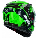 Casco Shiro Sh-605 Potenza Verde Fluor