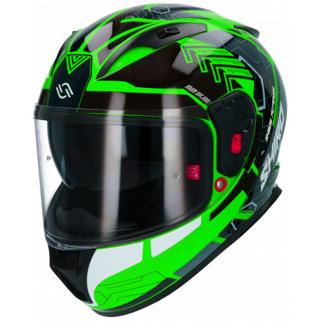 Casco Shiro Sh-605 Potenza Verde Fluor