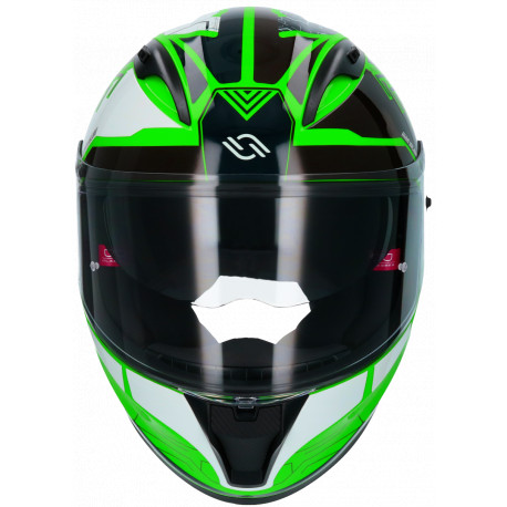 Casco Shiro Sh-605 Potenza Verde Fluor