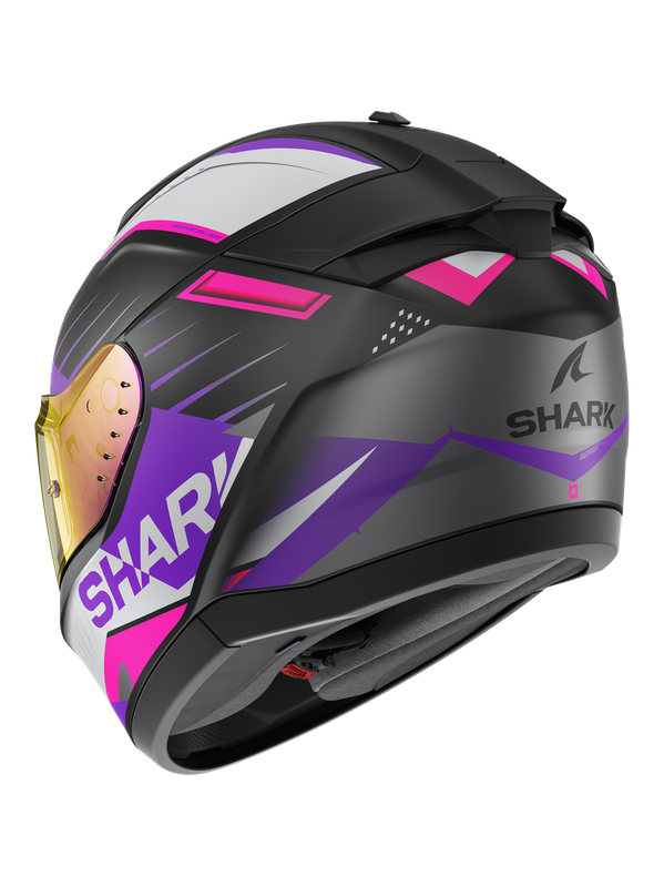 Casco SHARK RIDILL 2 BERSEK Mat KVV Black Violet Violet