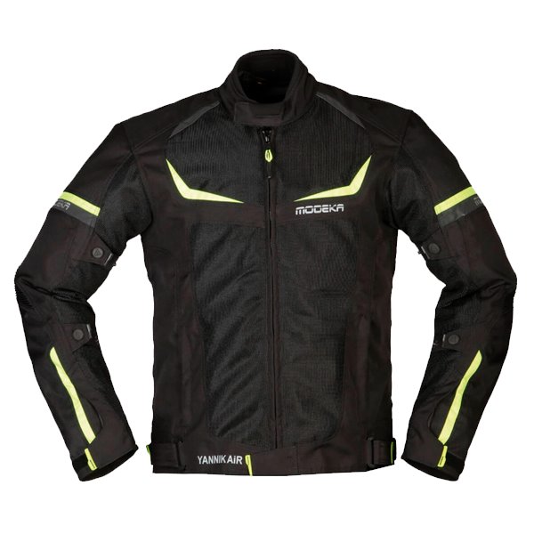 Chaqueta Modeka Yannik Air negro amarillo