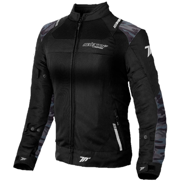 Chaqueta Seventy SD-JR54 Lady negro camuflaje