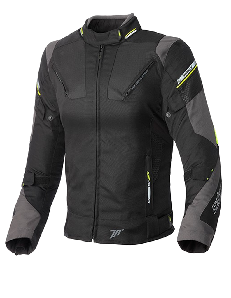 Chaqueta SEVENTY SD-JR71 LADY Winter negro amarillo