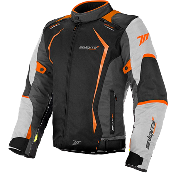 Chaqueta Seventy SD-JR47 Winter gris oscuro naranja