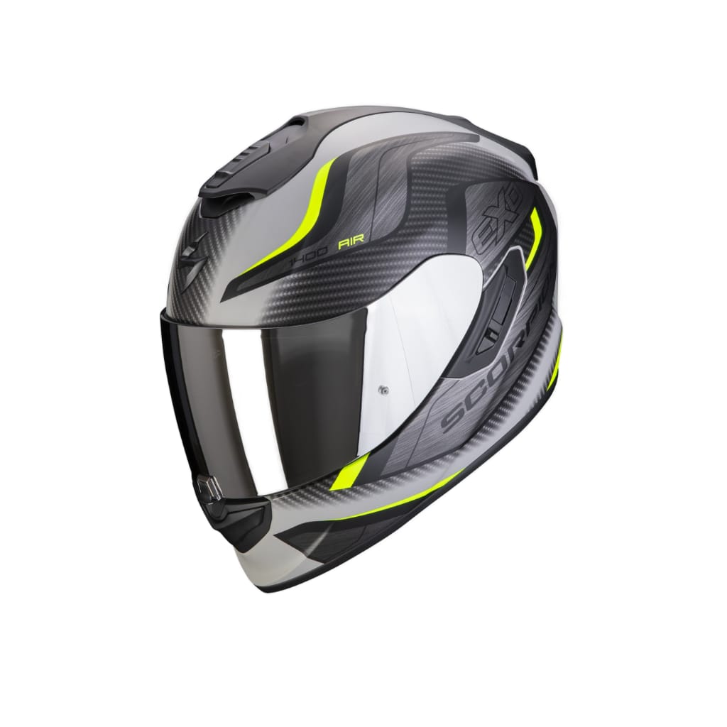 Casco Scorpion Exo 1400 Air Attune Gris Negro Fluor (Talla L)