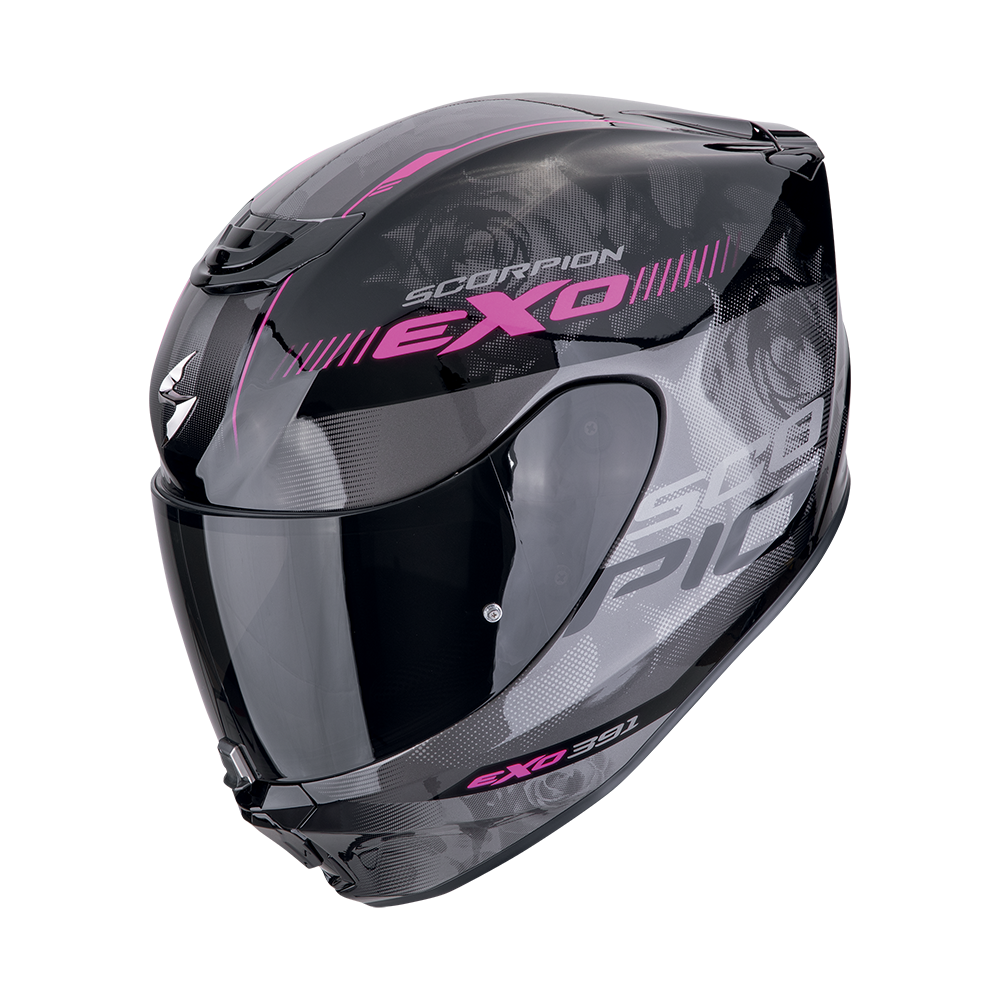 Casco Scorpion Exo-391 Ava Negro-Rosa 