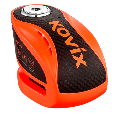 [7001002] Pinza Disco con alarma Kovix naranja fluor 6 mm
