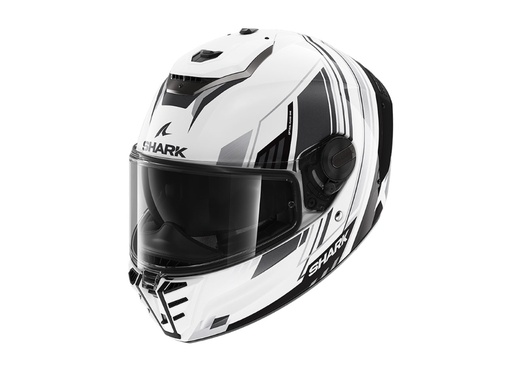 Casco SHARK SPARTAN RS BYRHON WKU blanco negro cromado WKU