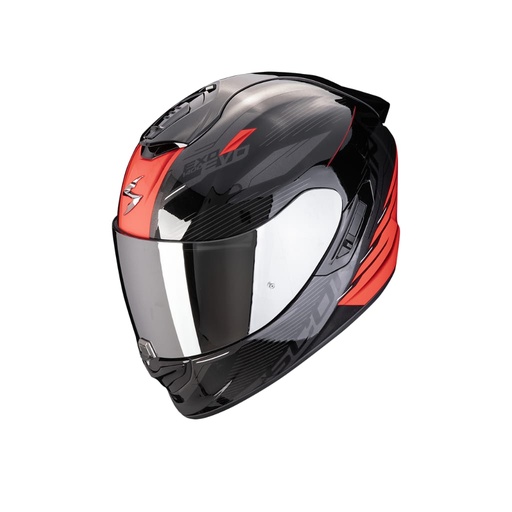 [140-443-24-06] Casco Scorpion Exo 1400 Evo II Air Luma Negro Rojo (Talla XL)
