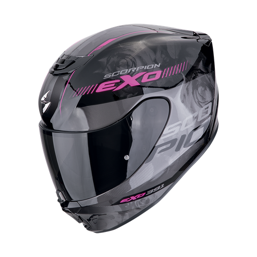 Casco Scorpion Exo-391 Ava Negro-Rosa 